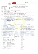 Certificat de conformité COC Guzzi