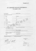 Certificat de conformité coc Chrysler